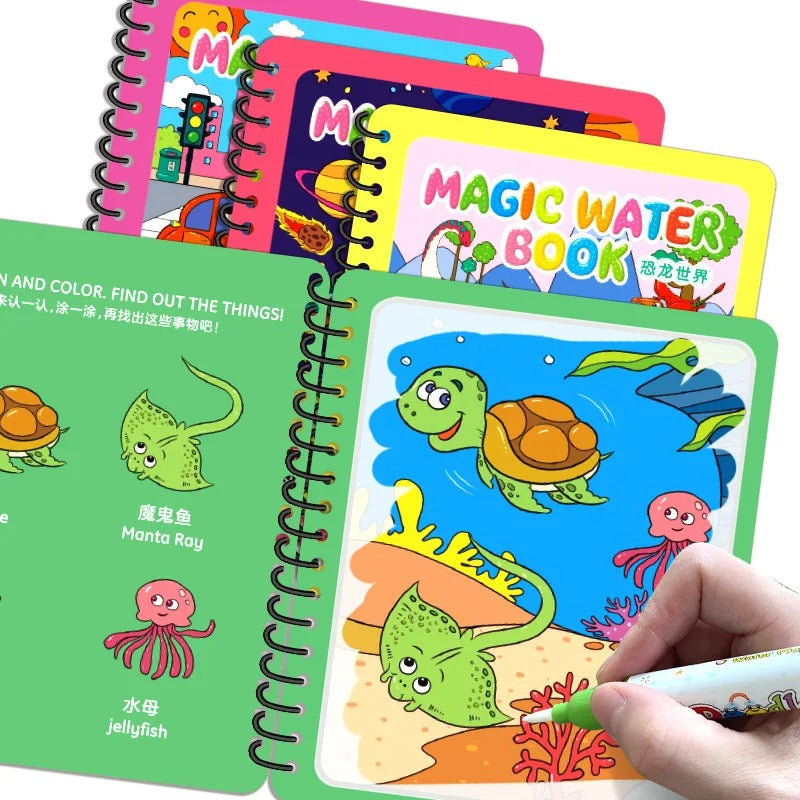 Magic Water Drawing Colouring Book pack of 3