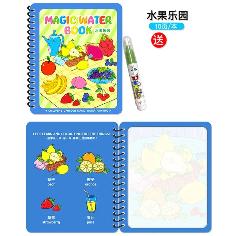 Magic Water Drawing Colouring Book pack of 3