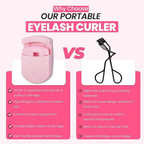 2-in-1 Eyelash Curler For All Eye Shapes – Professional Lash Curler For Natural Lift & Curl
