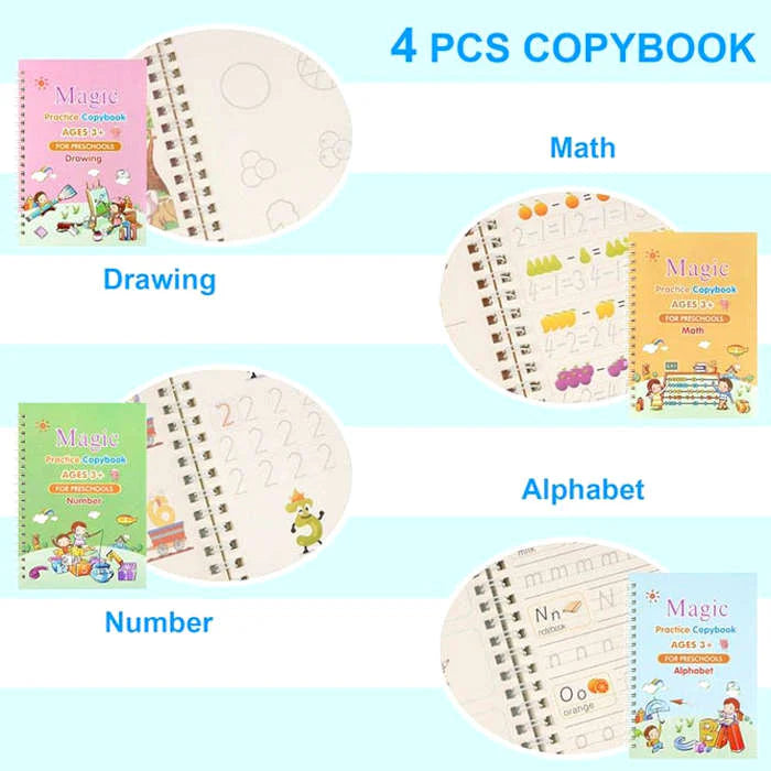 Magic Water Drawing Colouring Book pack of 3