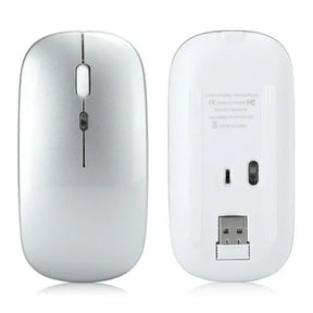 Anxin Rechargeable Wireless Bluetooth Mouse – 2.4g Usb Mouse For Laptop, Pc, Tablet, And Mobile Devices (android & Ios Compatible)(random Color)(original China)