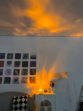Dynamic Rotating Water Ripple Night Light 3 Colors Flame Crystal Lamp For Living Room Study Bedroom (with Remote Attached Usb Cable)