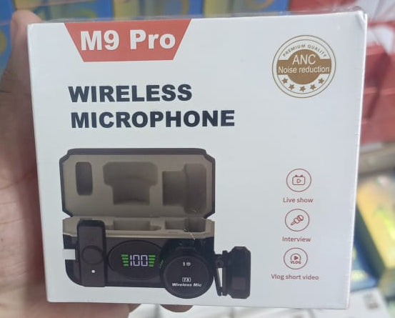 M9 Pro Wireless Microphone / Wireless Microphone Video Recording Microphone For Streaming (random Color)
