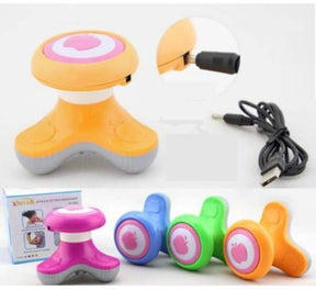 Mini Portable Full Body Relaxation Massage Wave Vibrating Usb Triangle Electric Handle Massager .