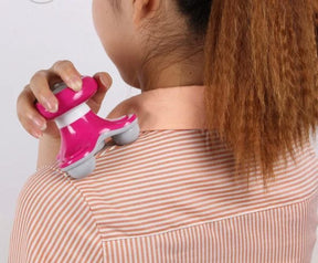 Mini Portable Full Body Relaxation Massage Wave Vibrating Usb Triangle Electric Handle Massager .