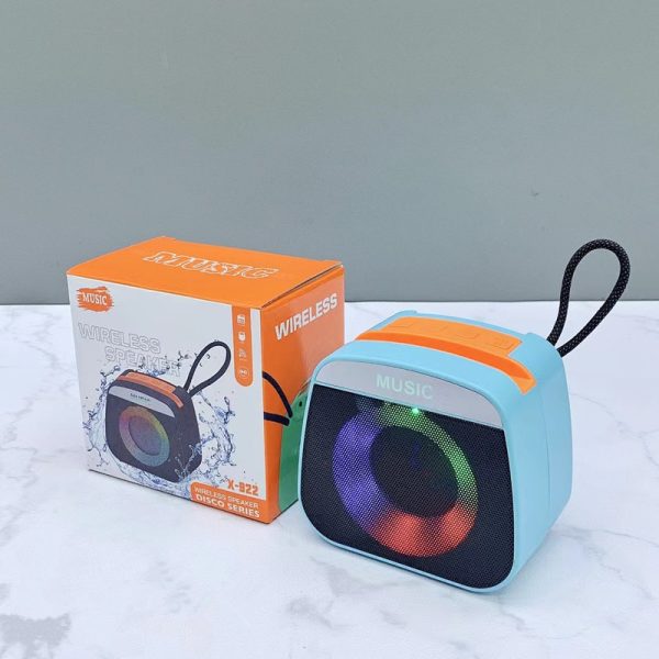 Portable Rechargeable Mini Bluetooth Speaker Small Led Lights Portable Wireless Bluetooth Speaker For Outdoor Camping (random Color)